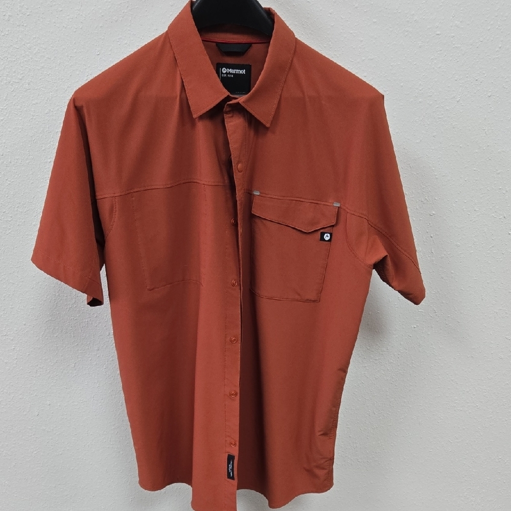 Marmot Men's Burnt Orange Casual Shirt
